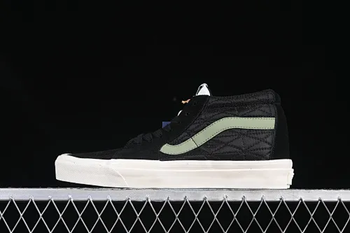 All categories Vans Vans series Vans Mid Vans China Vans Premium Sk8-Mid Vans official retro casual mid-top skateboard shoes VN000CQQBLK